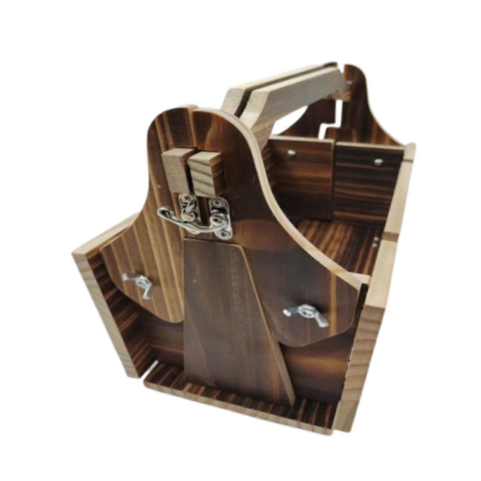 Wooden Snack Table 2 in 1 Compact Small Picnic Table for Park Beach Barbecue Deep Brown