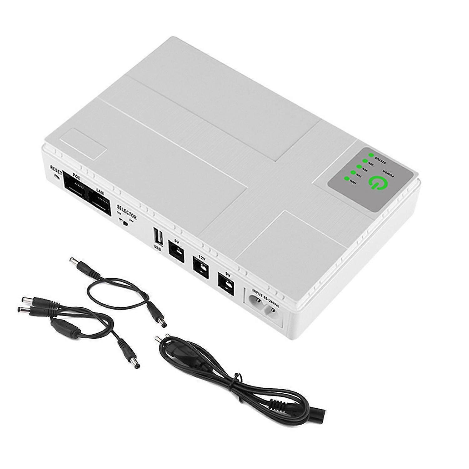 UPS Uninterrupted Power Supply Mini Battery Backup Flame-Retardant Overload Protection Multiple