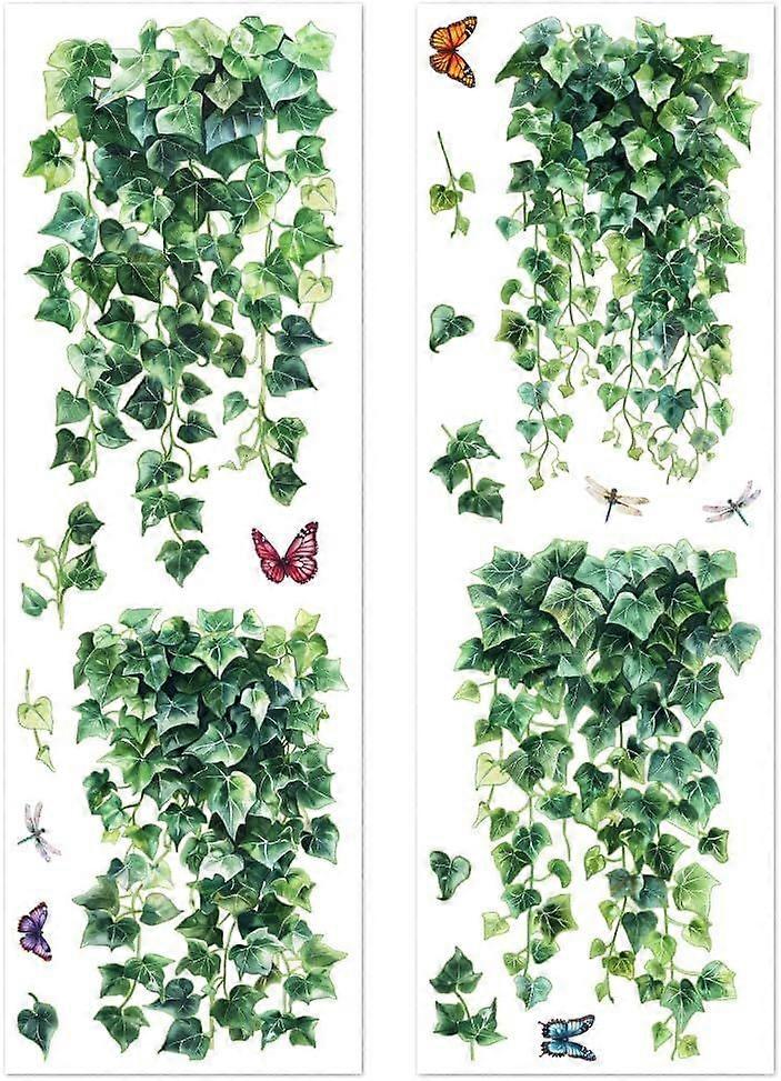 Window Static Clings Stickers Decal 11.8"x35.4" 2 Sheets with 19PCS Vines Patterns Decorative Removable Window Sticker Cling Home Office Decor for Gla