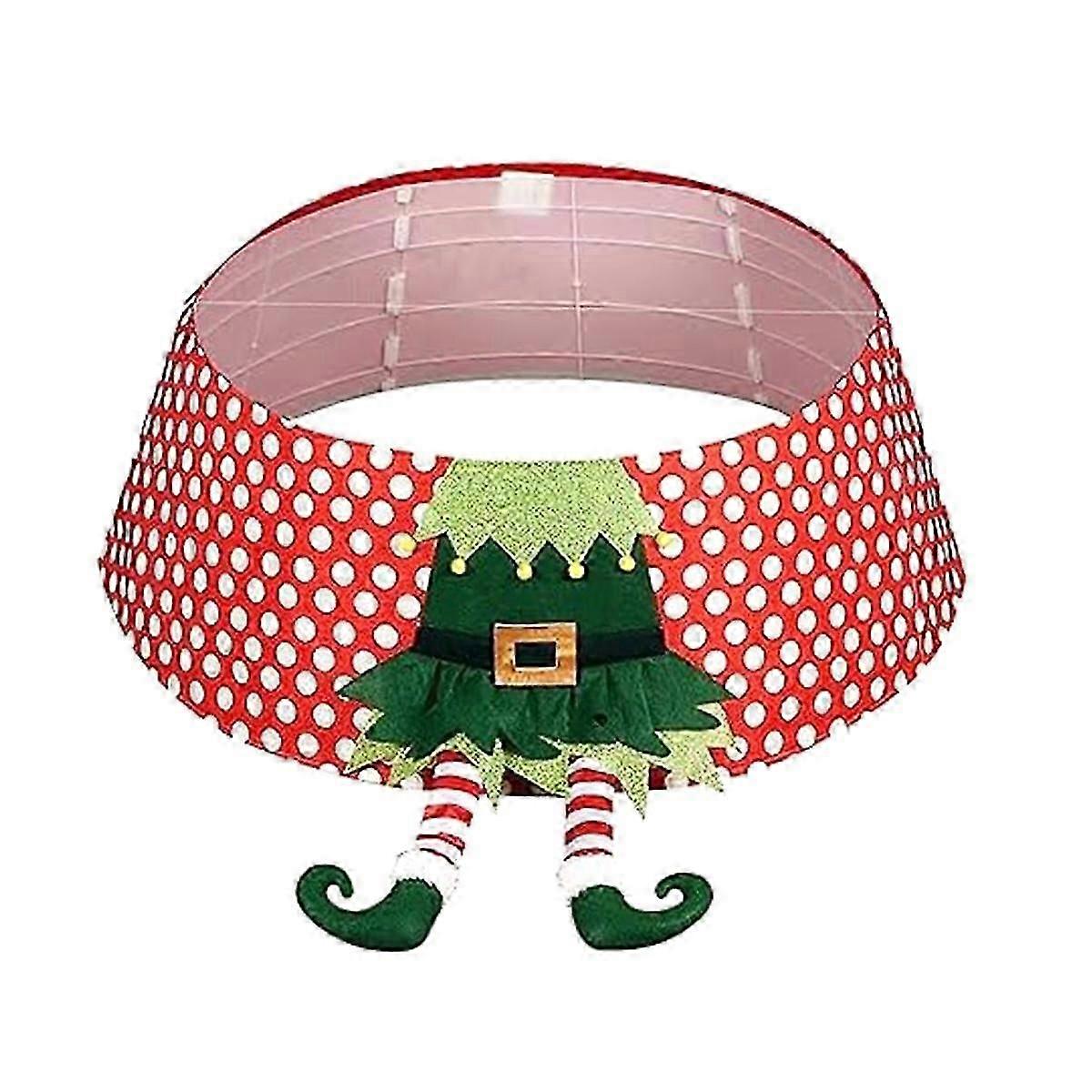 Tree Elf Collar With Pc Boards Elf Leg Tree Ring Bottom Decoration Cute Tree Stand Cover