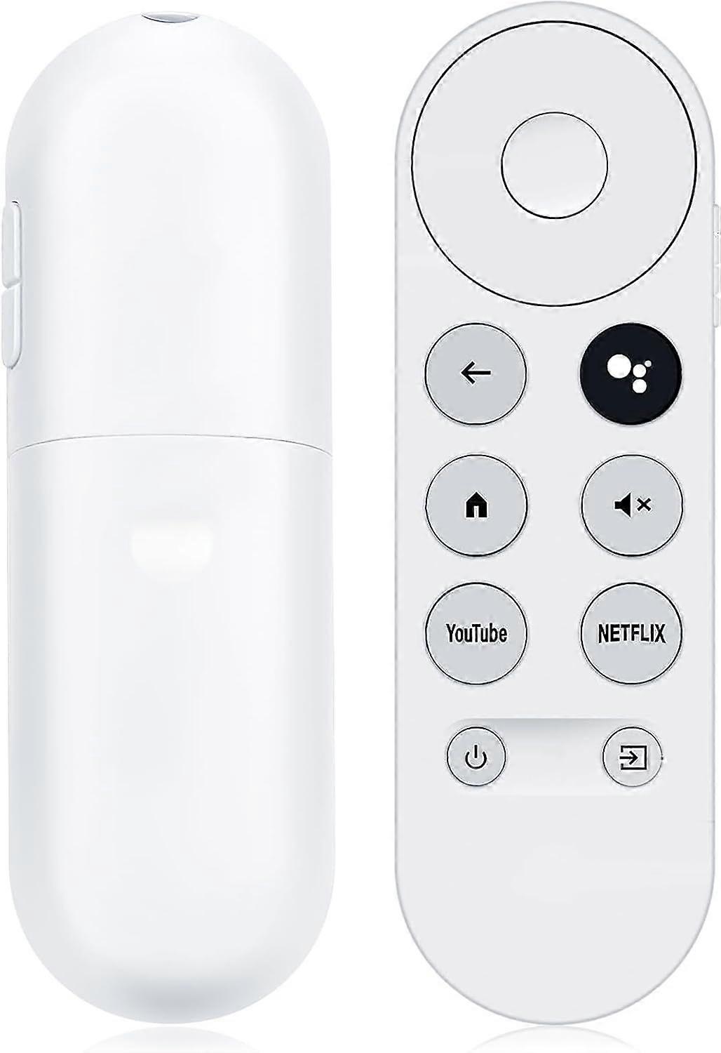 1pc Bluetooth IR Remote Control for Google Chromcast TV 2020 4K Snow G9N9N Replacement Google Remote Control with Netflix and Youtube Buttons (Remote 