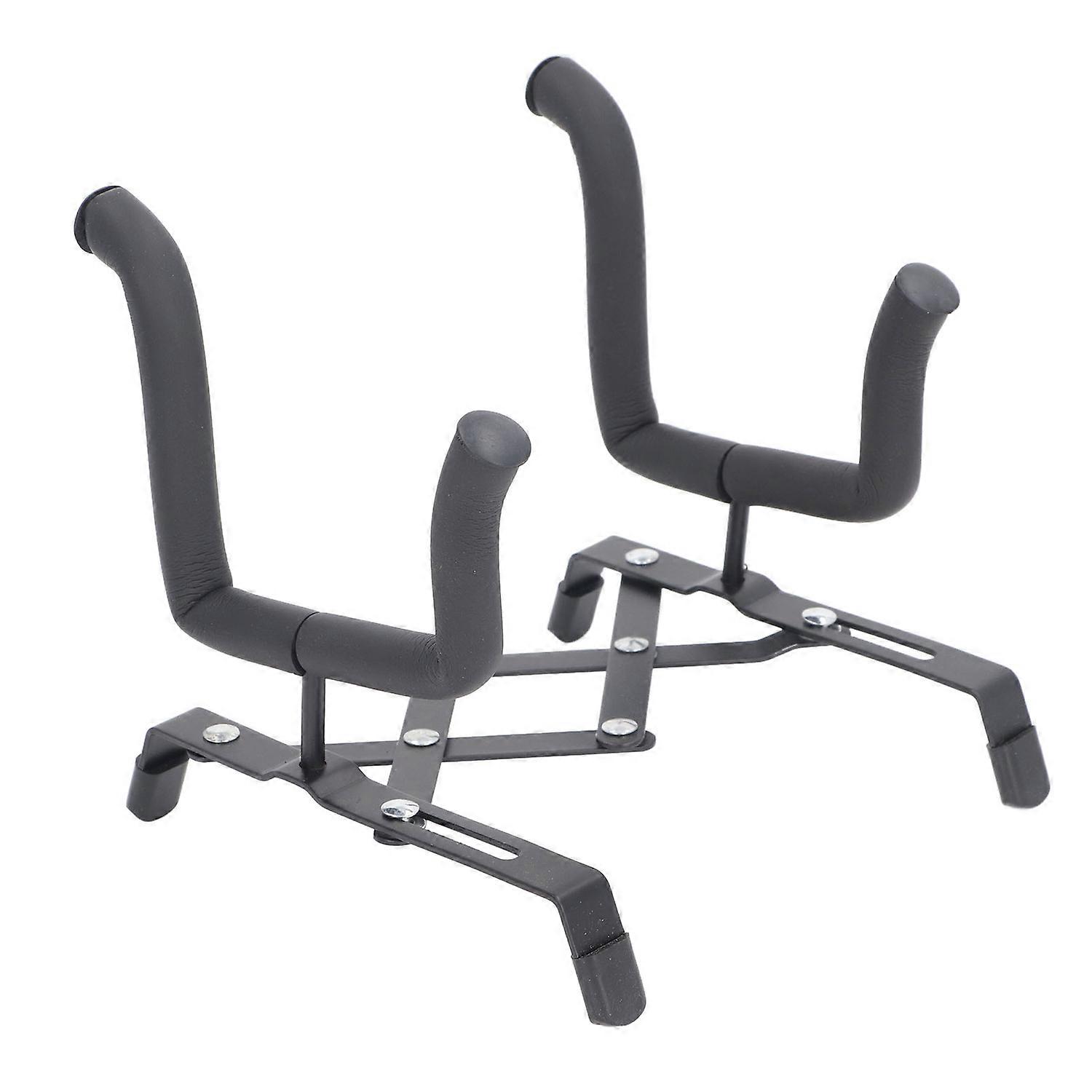 地板可折叠小提琴架金属和海绵H形便携式可伸缩尤克里里琴架