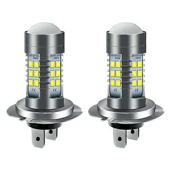 2Pcs H7 LED Headlight High Brightness Safe IP67 Waterproof Car Modification Daytime Running Light for DIY