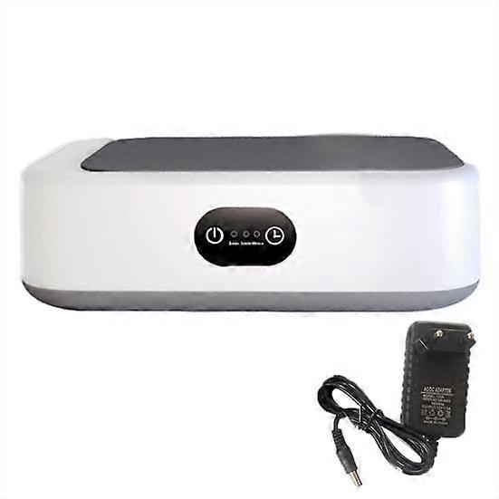 Jewelry Ultrasonic Cleaner Rings Glasses Cleaning Machine Low Noise 3 Time Modes 360-degree Deep Cleaning EU Plug Ultrasonic Cleaner