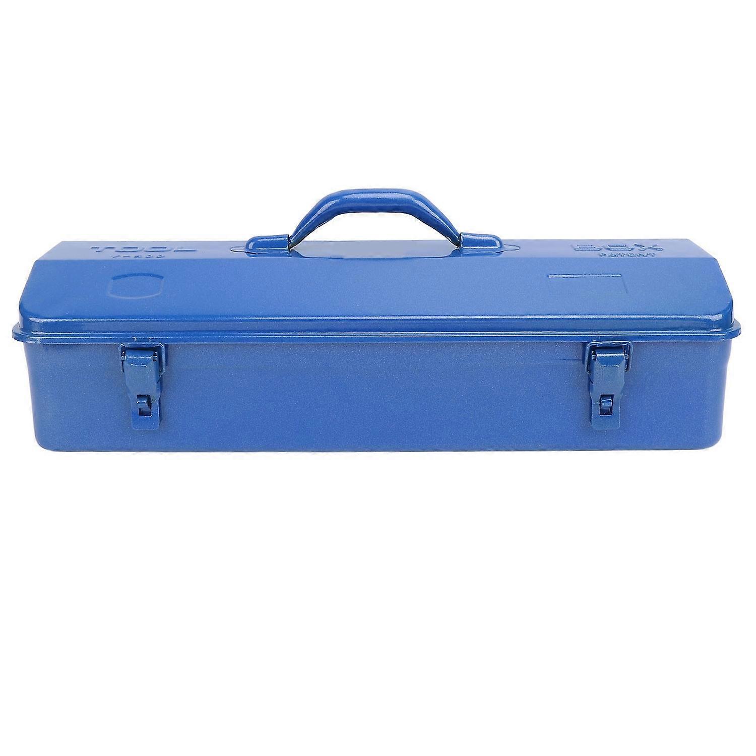 Blue Toolbox Metal Structure High Load Bearing Portable Tool Storage Organizer for Workshop Garage C