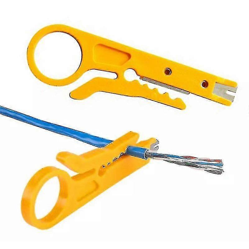 kabel stripping wire cutter krympe verktøy multi stripper kniv crimper tanger mini bærbar derustation elektrisk rett