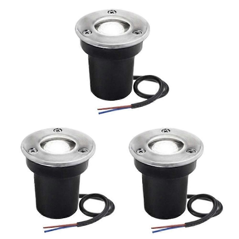 3 Pack Underground Light Led Landscape Light 3w(12v) For Garden, Yard, Trees