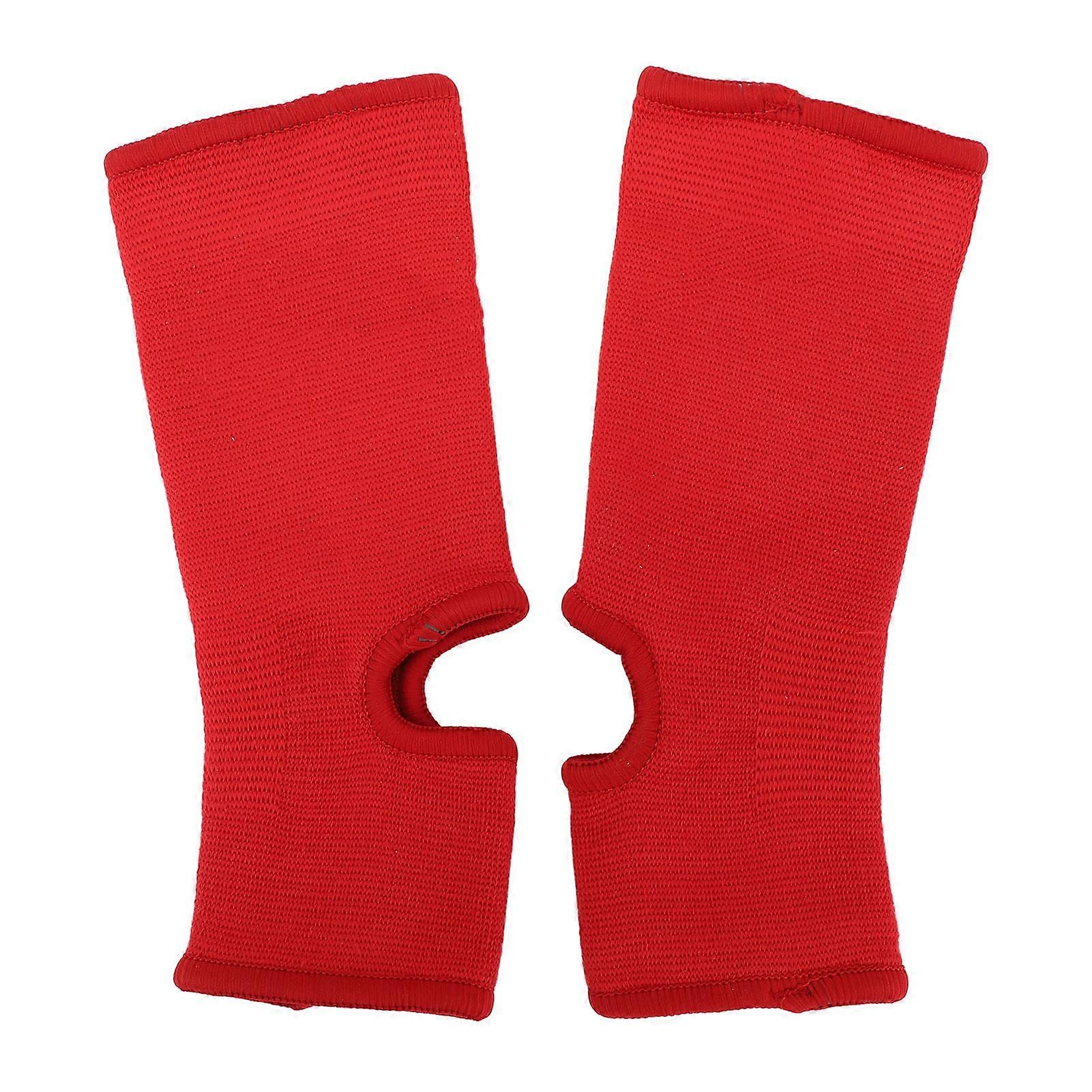 Ankle Brace Socks Breathable Compression Sleeve Boxing Red S