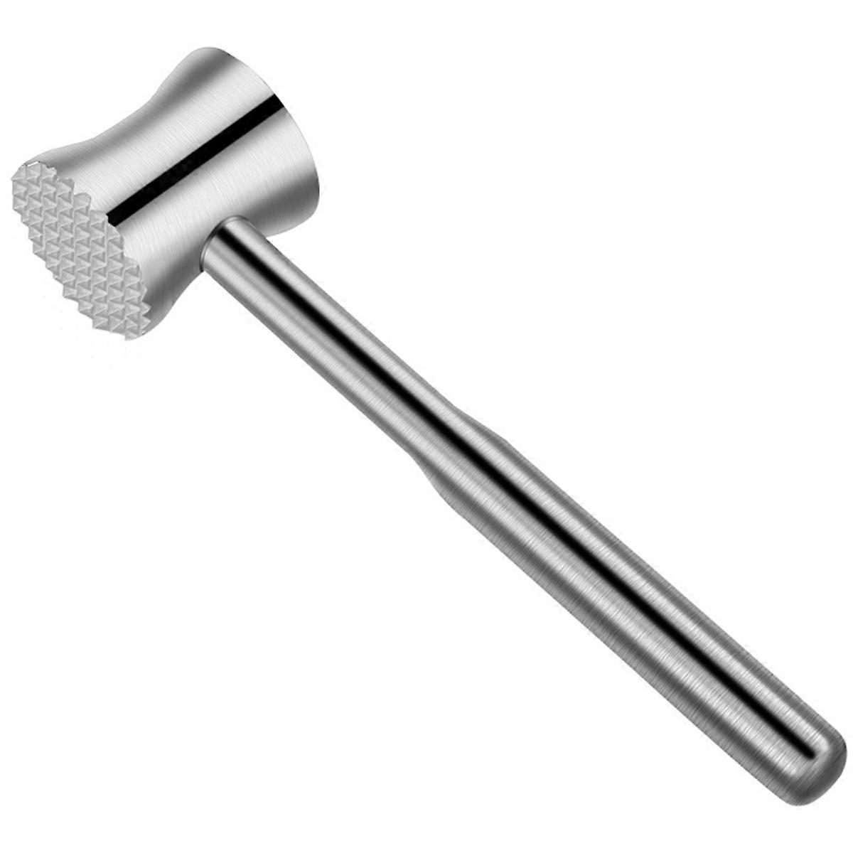 Meat Tenderizer Mallet Stainless Steel,Dual Side Meat Hammer Chicken Pounder, Heavy Duty Meat Beate