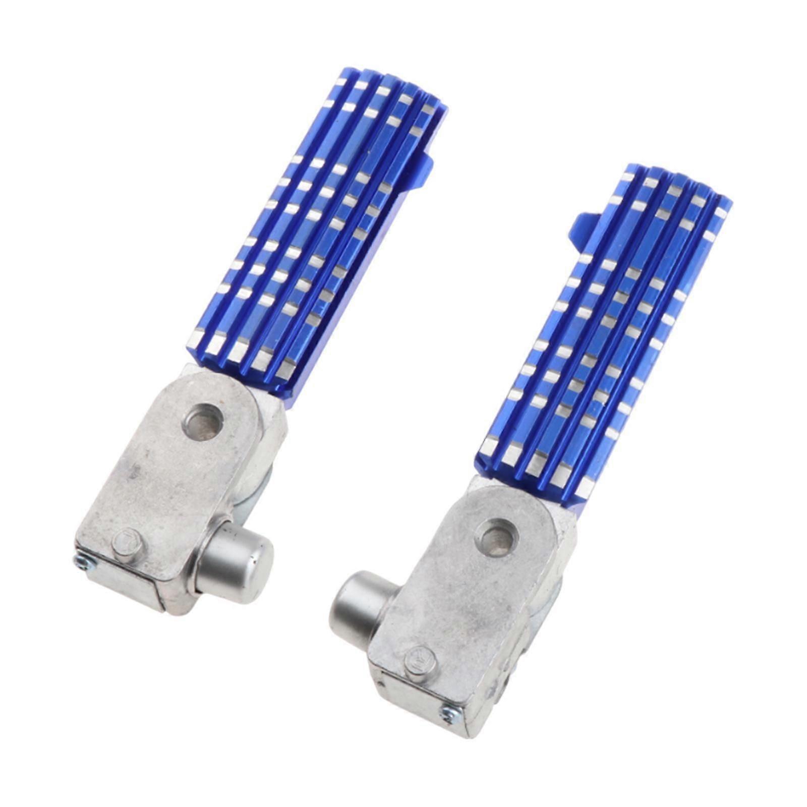 2 kpl Moottoripyörän takajalkatapit Jalkapoljin Jalkatuet Varusteet Varaosat Sininen