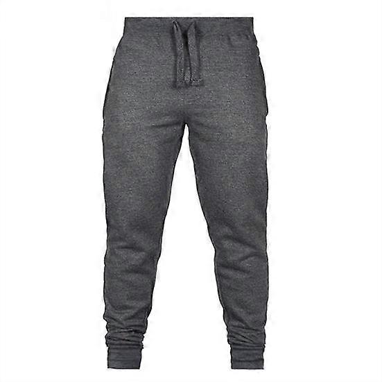 Men Winter Pants Thickened Plush Solid Color Drawstring Elastic Waist Plus Size Slim Fit Mid Waist Warm Ankle banded Pockets Sports Trousers Daily