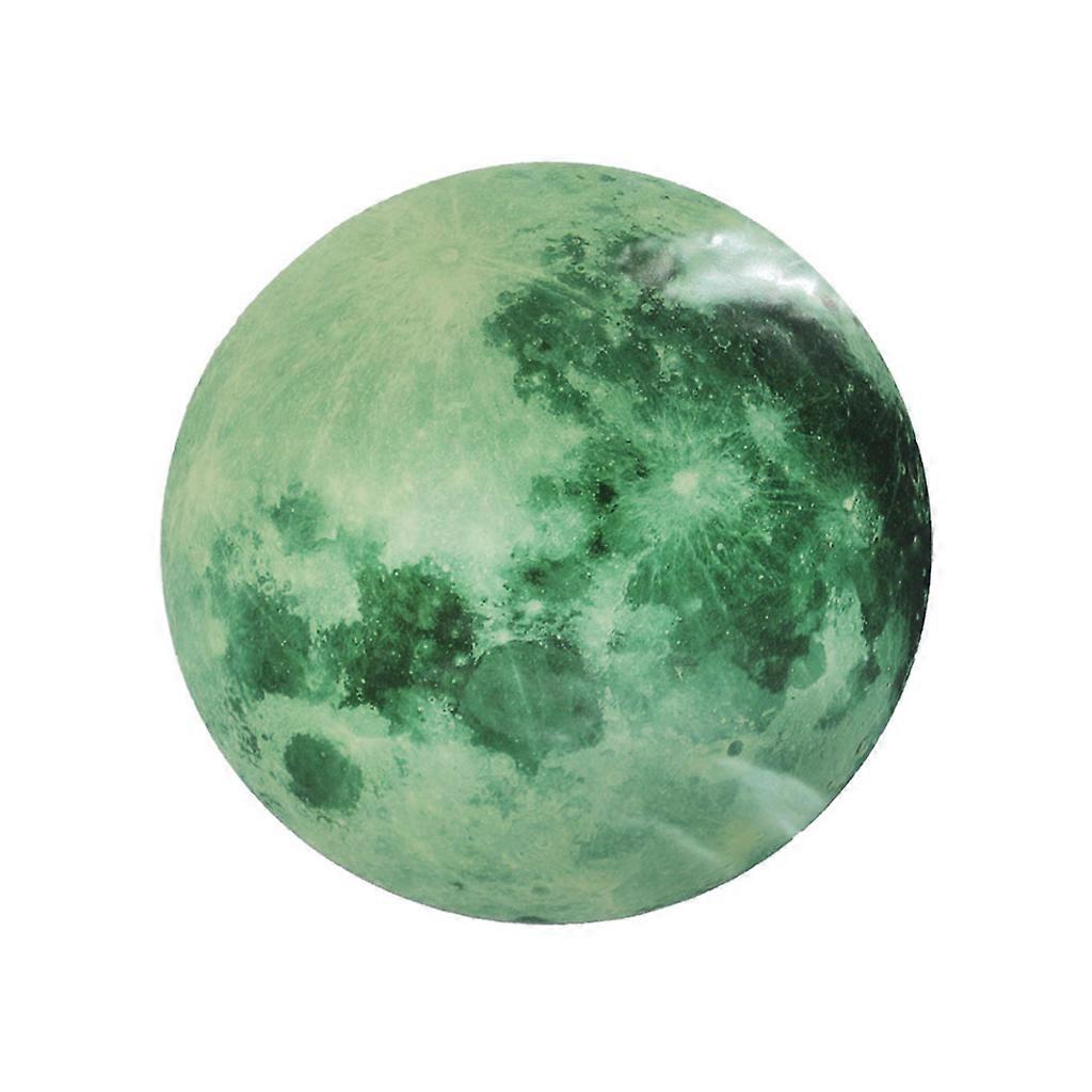 感謝祭のクリスマスやその他の休日の男の子、女の子、幼児のための驚きの誕生日プレゼント月3Dウォールステッカー20cmグリーンムーン