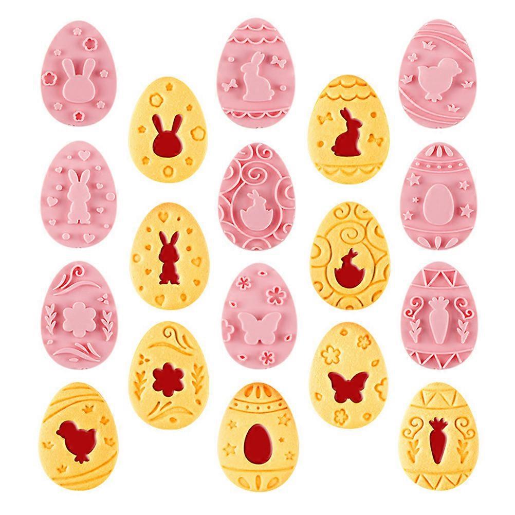9Pcs Easter Biscuit Mould Set for DIY Baking or Pastries