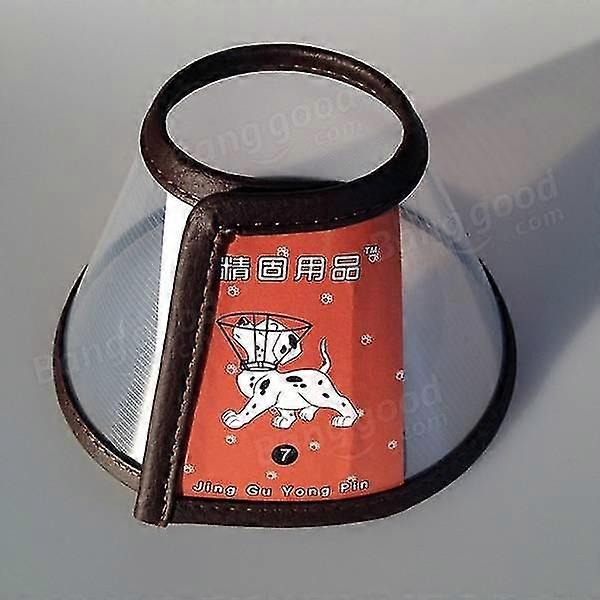 Brown pet protective bite-proof collar wound healing cone