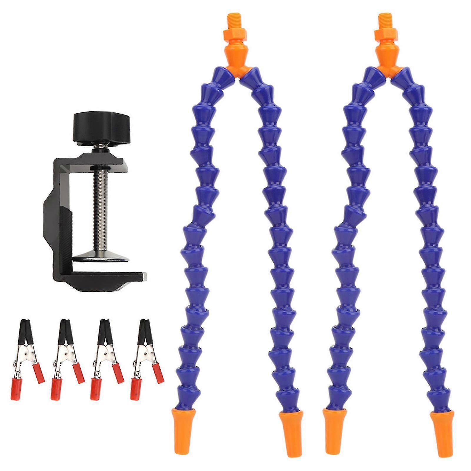 Blue Multifunctional 4-Arm Soldering Holder for Circuit Board Repair and Fixing