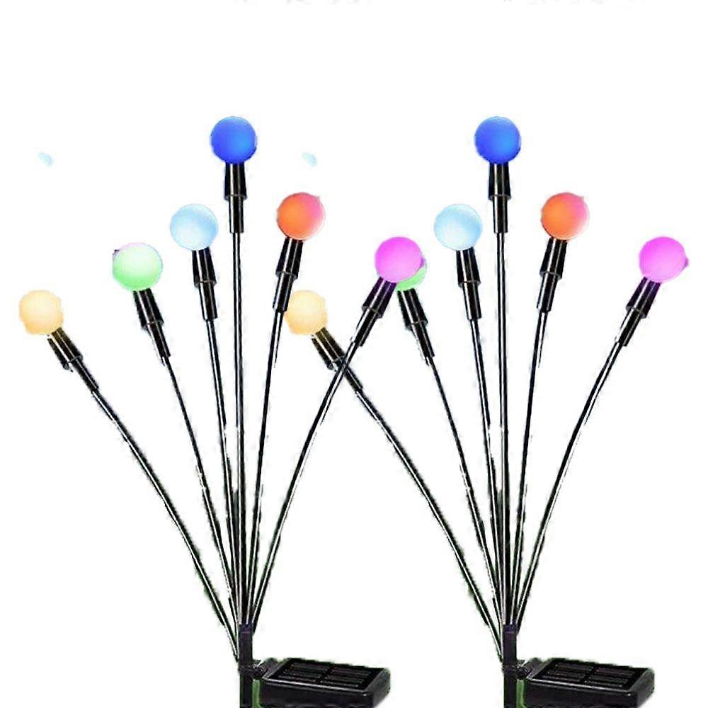 Solar GardenStarburst Swaying Light - Swaying When Wind Blows,  for Yard Patio Pathway( 2 Pack)