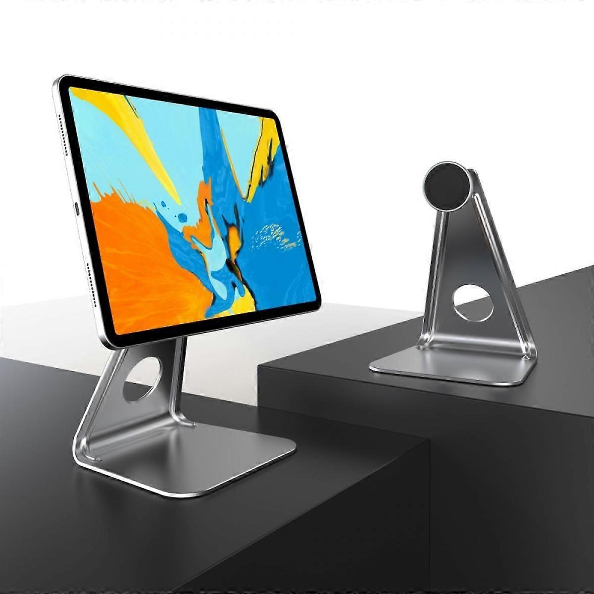 Magnetic Tablet Stand with 360 Adjustable Rotatable Rotation Floating Tablet Holder for Desk, Aluminum Magnetic,QWER443