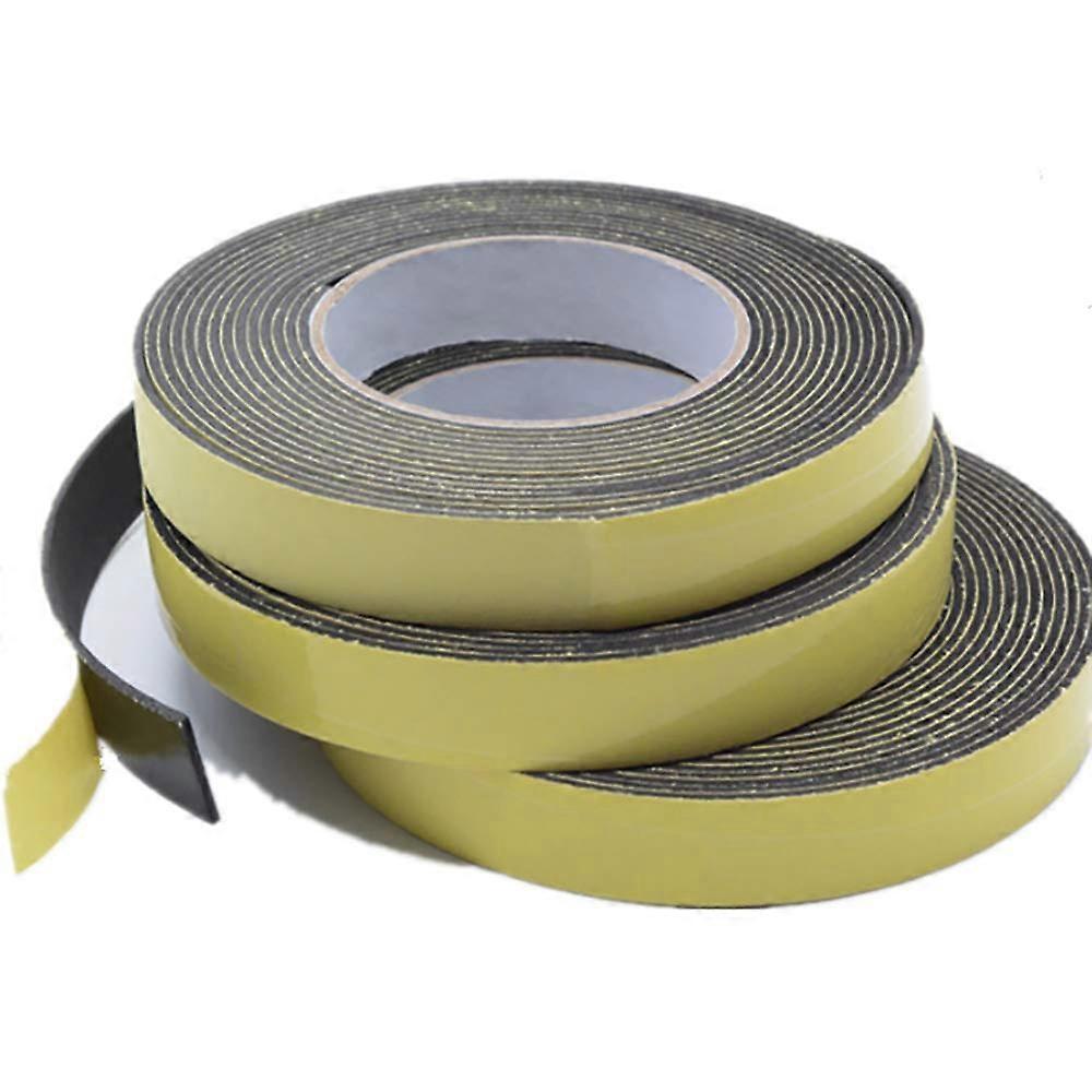3 Rolls EVA Foam Tape Self Adhesive Seal Strip for Outdoor and Indoor Use 10mx25mmx1mm