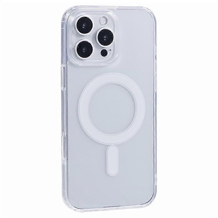 Compatible For iPhone 16 Pro Max Clear Case Acrylic+TPU Phone Cover Compatible with MagSafe