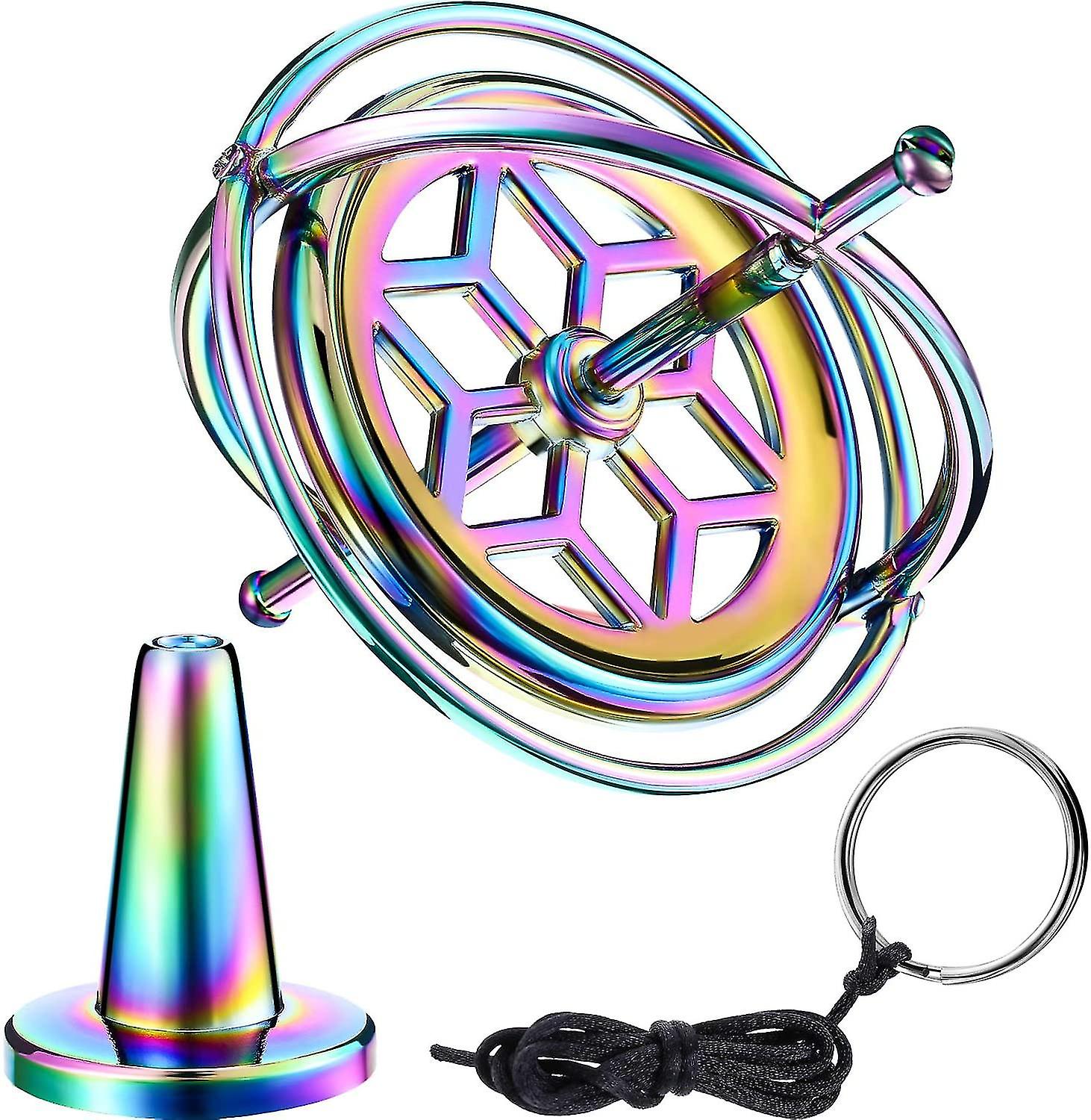 Gyroscope Metal Anti-gravity Spinning Top Gyroscope Balance Gift Colorful
