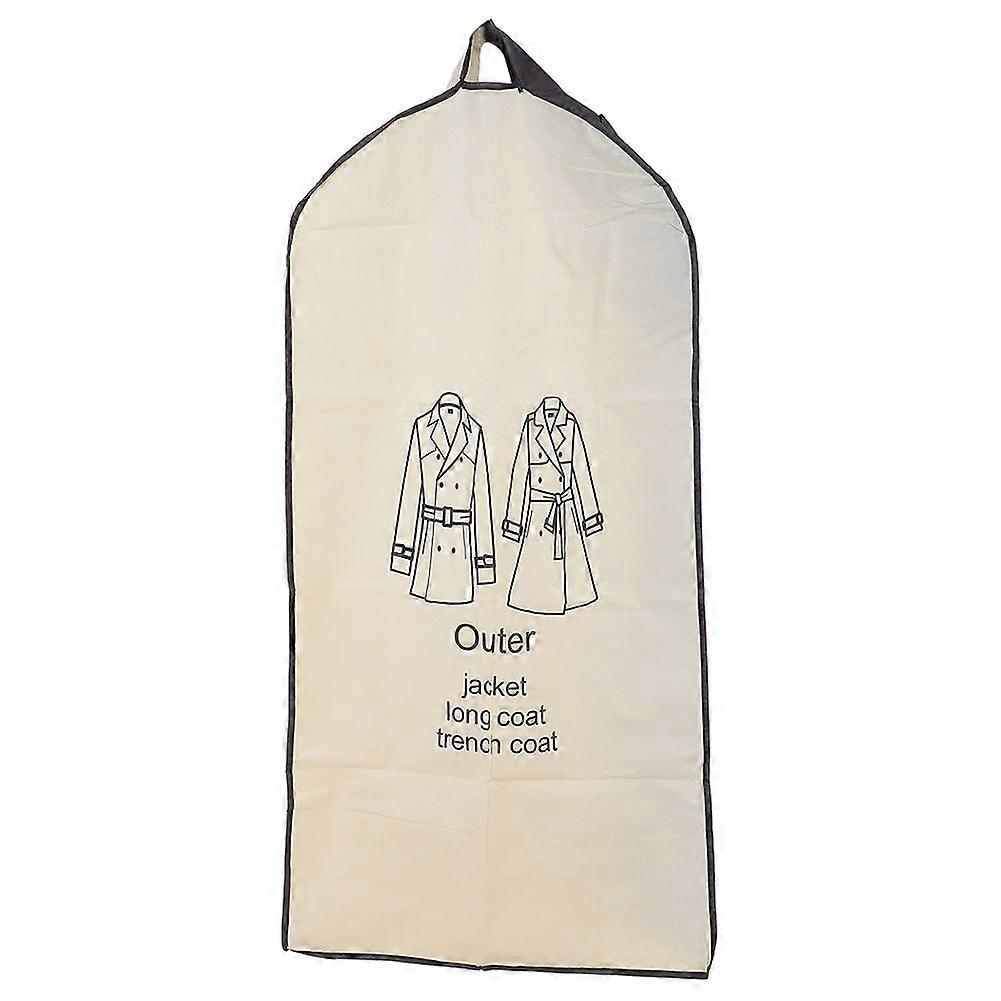 1Dustproof Suit Storage Bag Clothes Washable Hanging Protective Bag Zipper