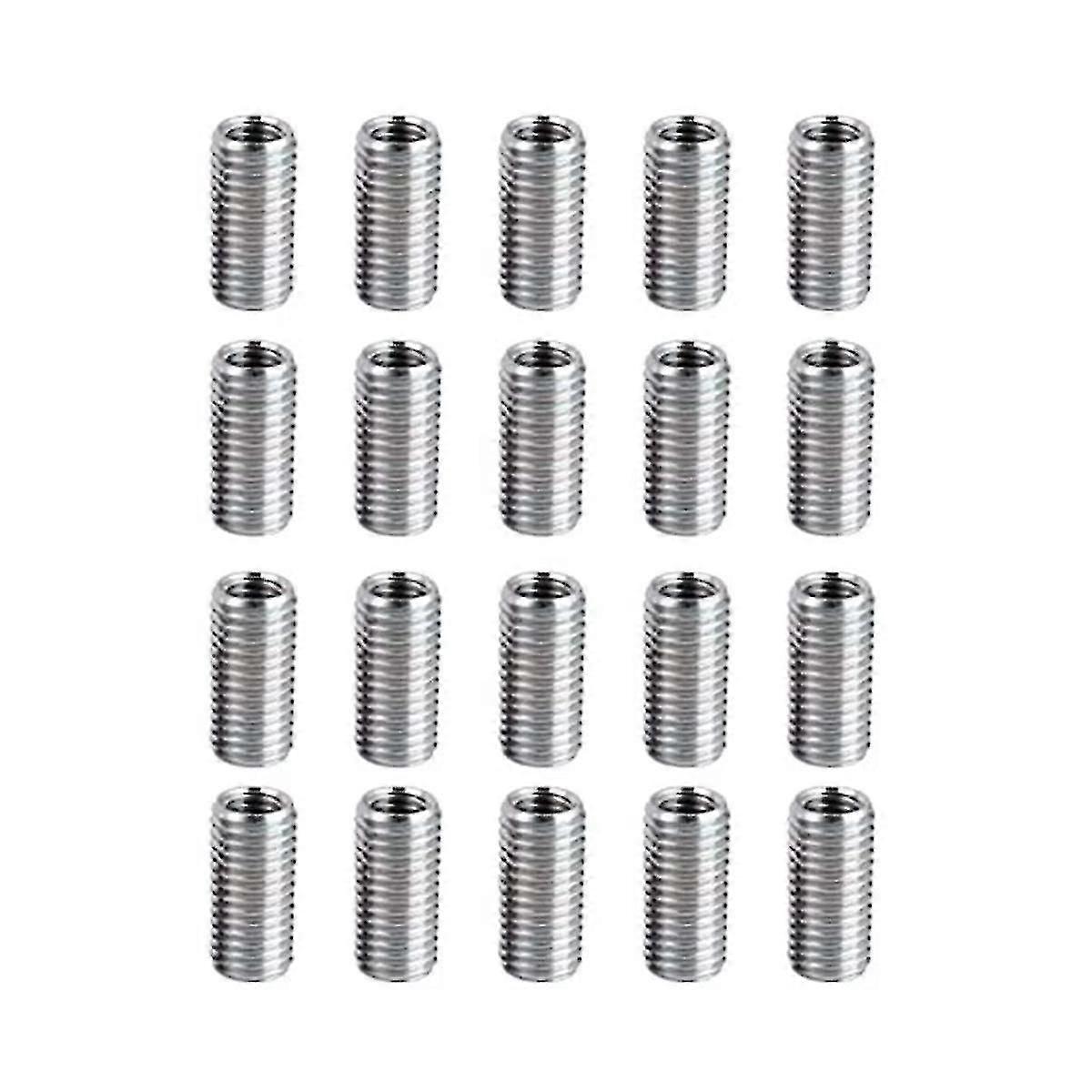 20 Pcs Thread Reducing Nuts, M8 Male To M6 Female Thread Screw Sleeve Bolt Conversion Nuts, Threaded Reducers Adapters