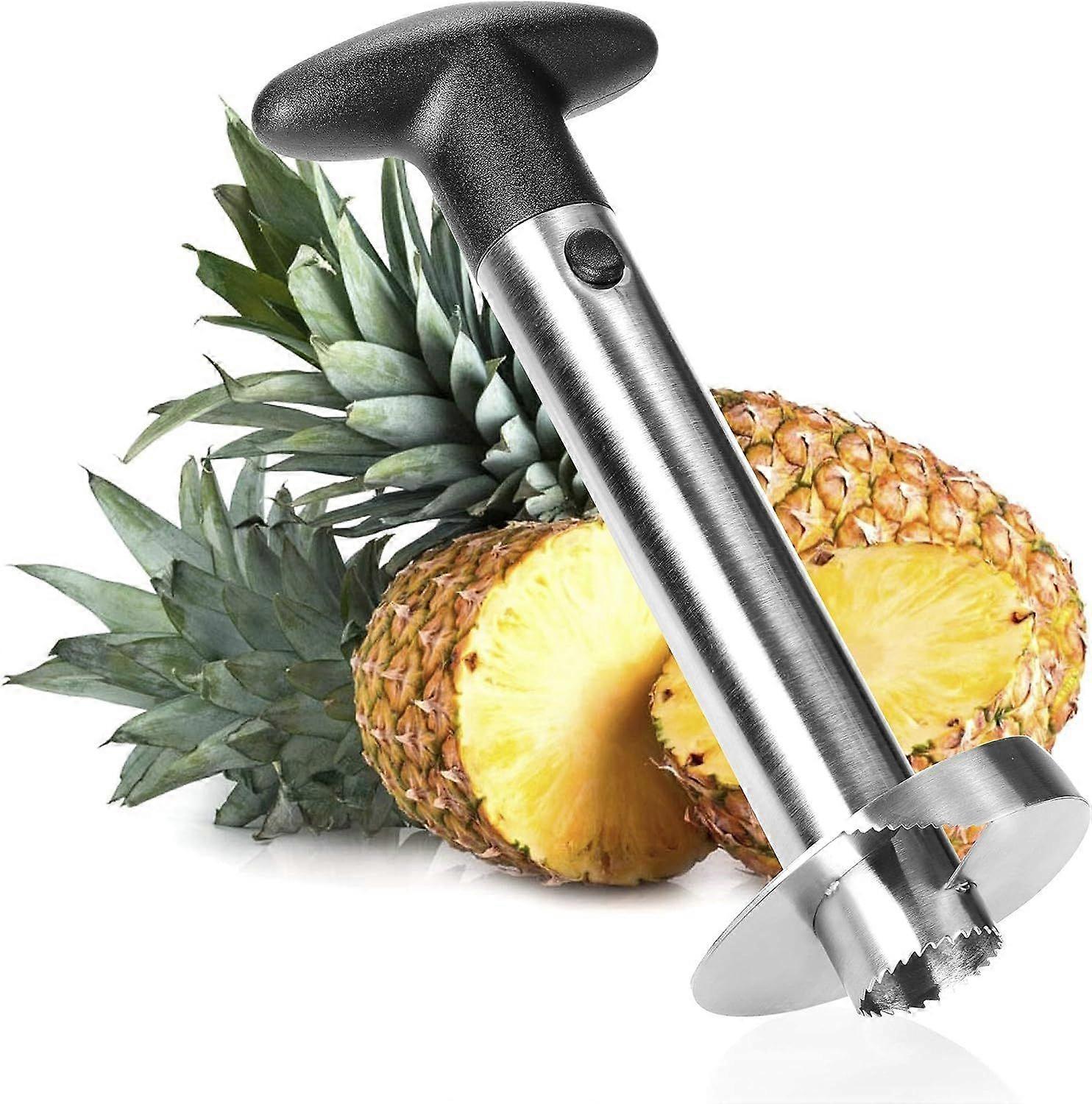 Pineapple Cutter 3 in 1 - Pineapple Peeler Made of Stainless Steel, Dishwasher Safe - Pineapple Corer - Pineapple Corer with Sharp Blade