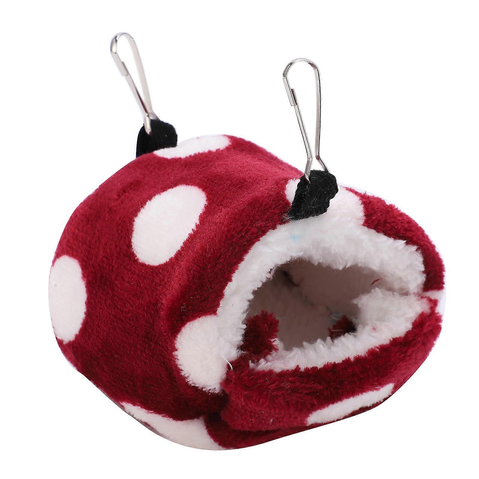 Winter Small Pet Hammock Nest Bed with Hook for Hamster and Sugar Glider, Soft Warm Hanging Bed, Cozy Design