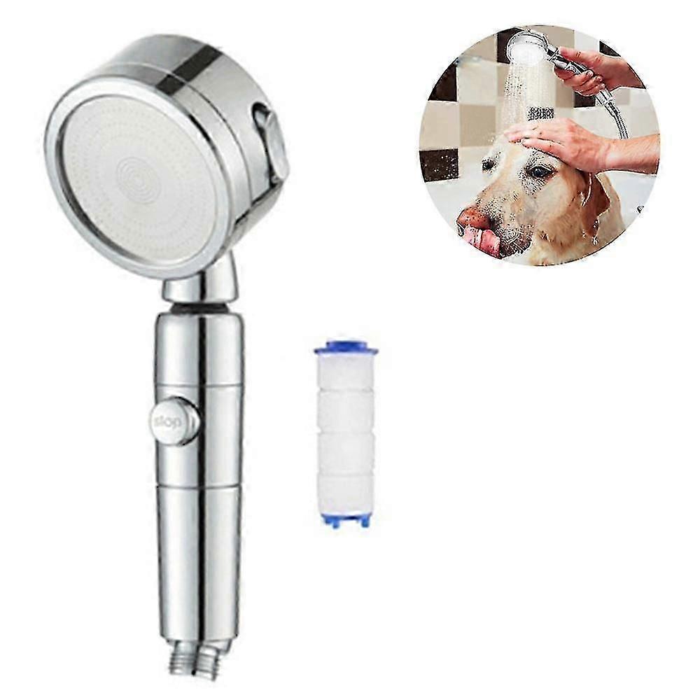High Pressure Shower Head, Handheld Showerhead With On/off Push Button