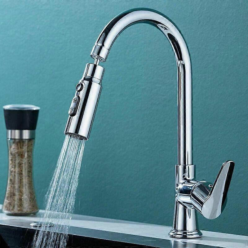 Engineered Kitchen Faucets, Retractable Hose Pull Down Sprayer Ensures Versatile Kitchen Task Accessibility