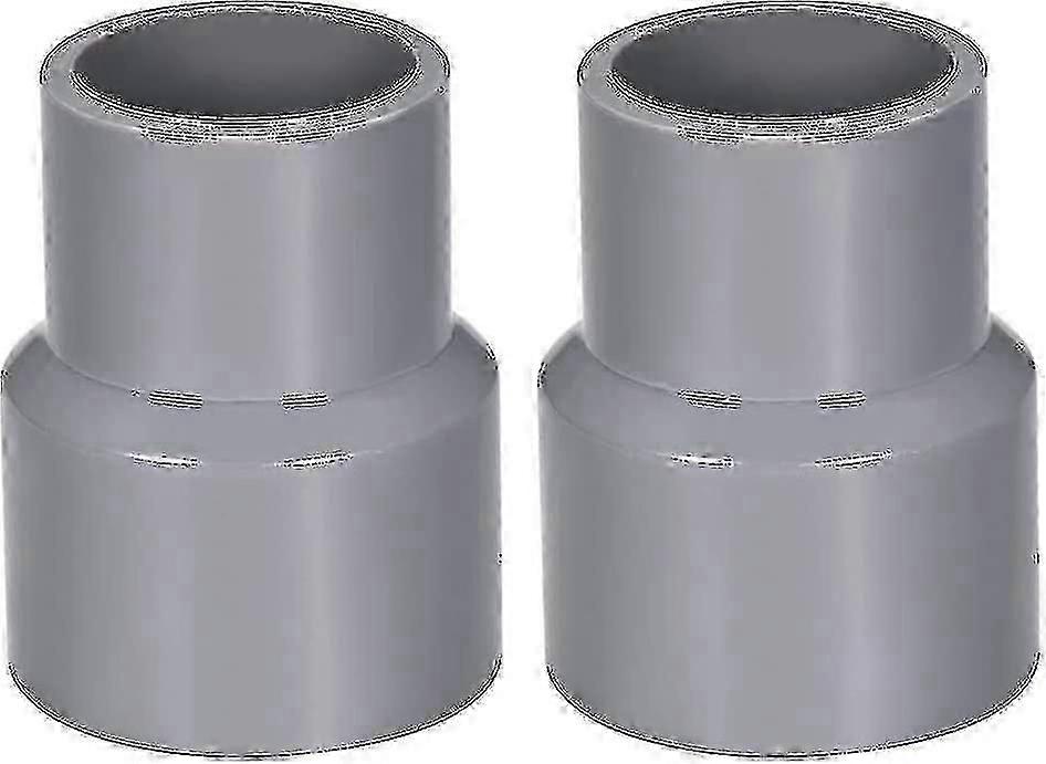40mm X 32mm Pvc Pipe Reducer Fitting Coupling Hub Dwv Gray 2pcs