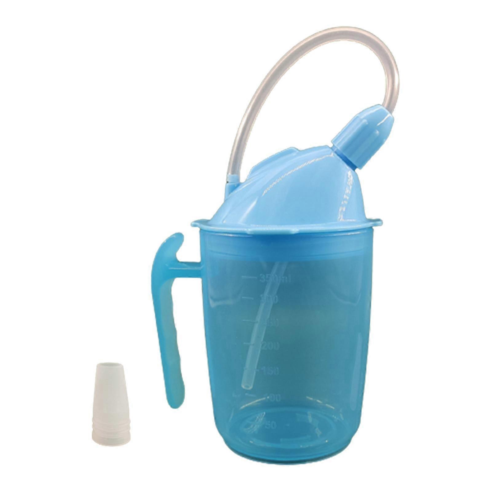 Straw Cup 350ml with Lid And Straw Drinking Cup for Elderly Drinking Aids Liquid