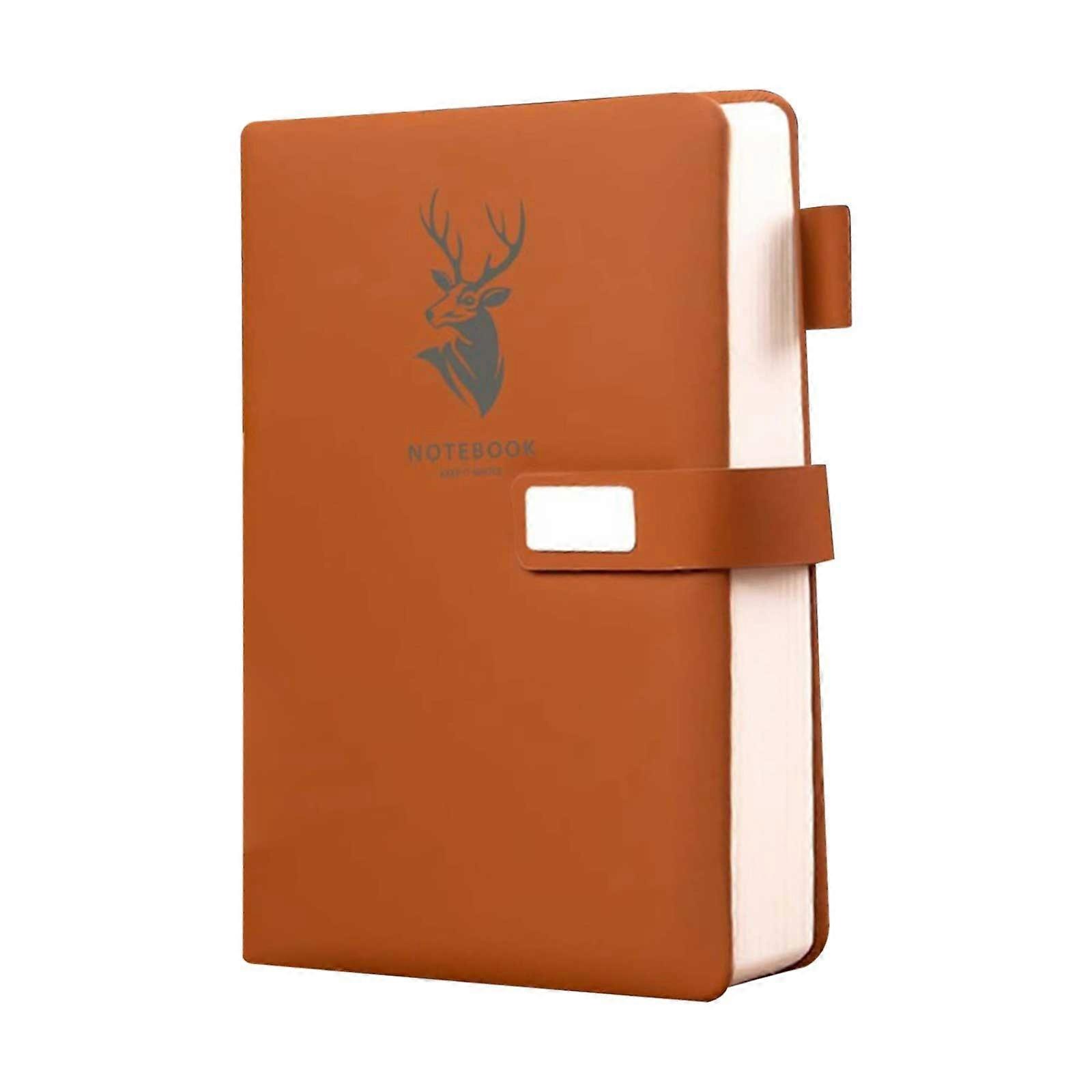 Business Notebook Thick A Leather Journal Office Notepad Notebook Meeting Notes Book Large-sized Work Diary Household