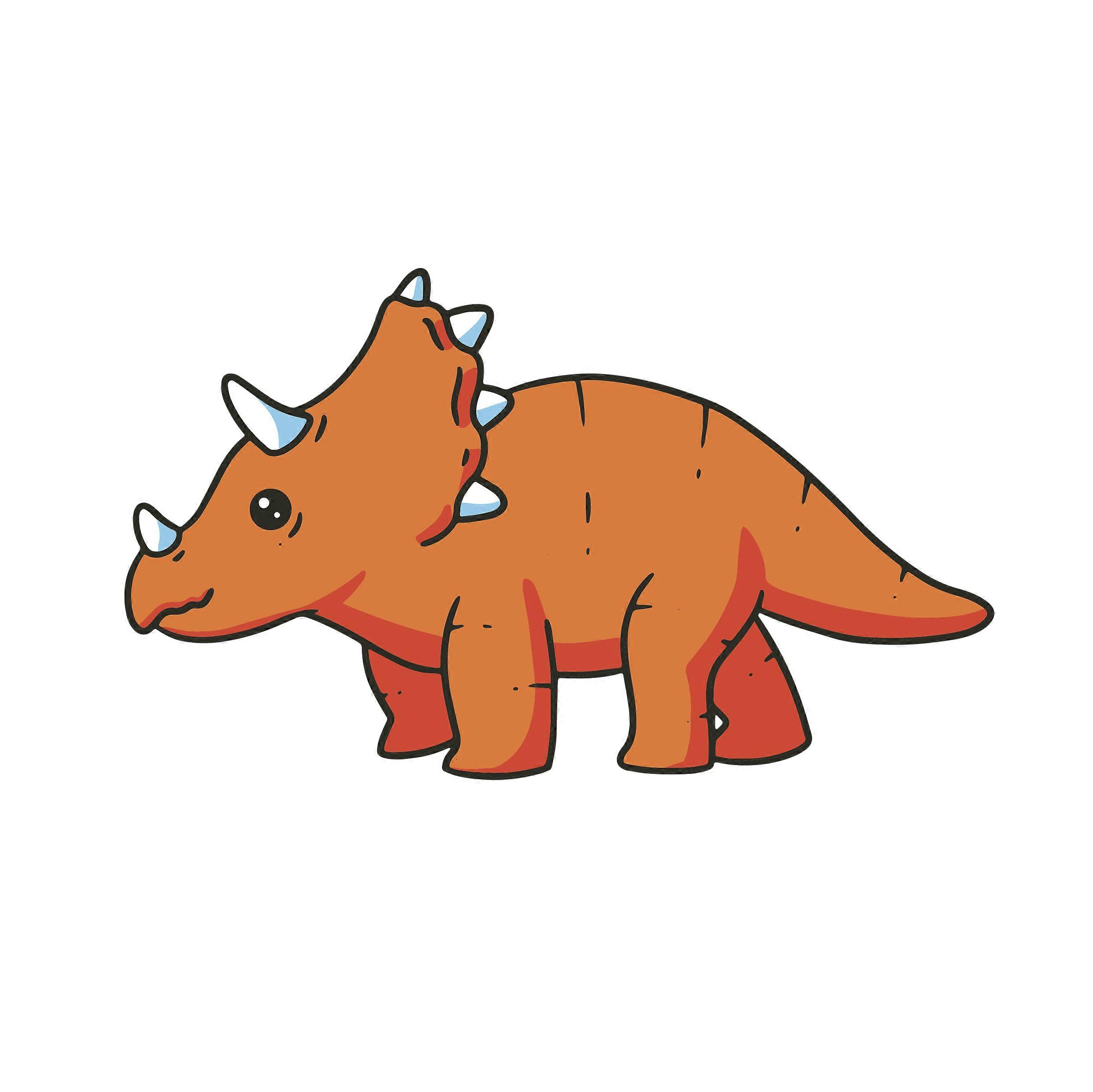 Iron-on patch Baby Dinosaur Triceratops