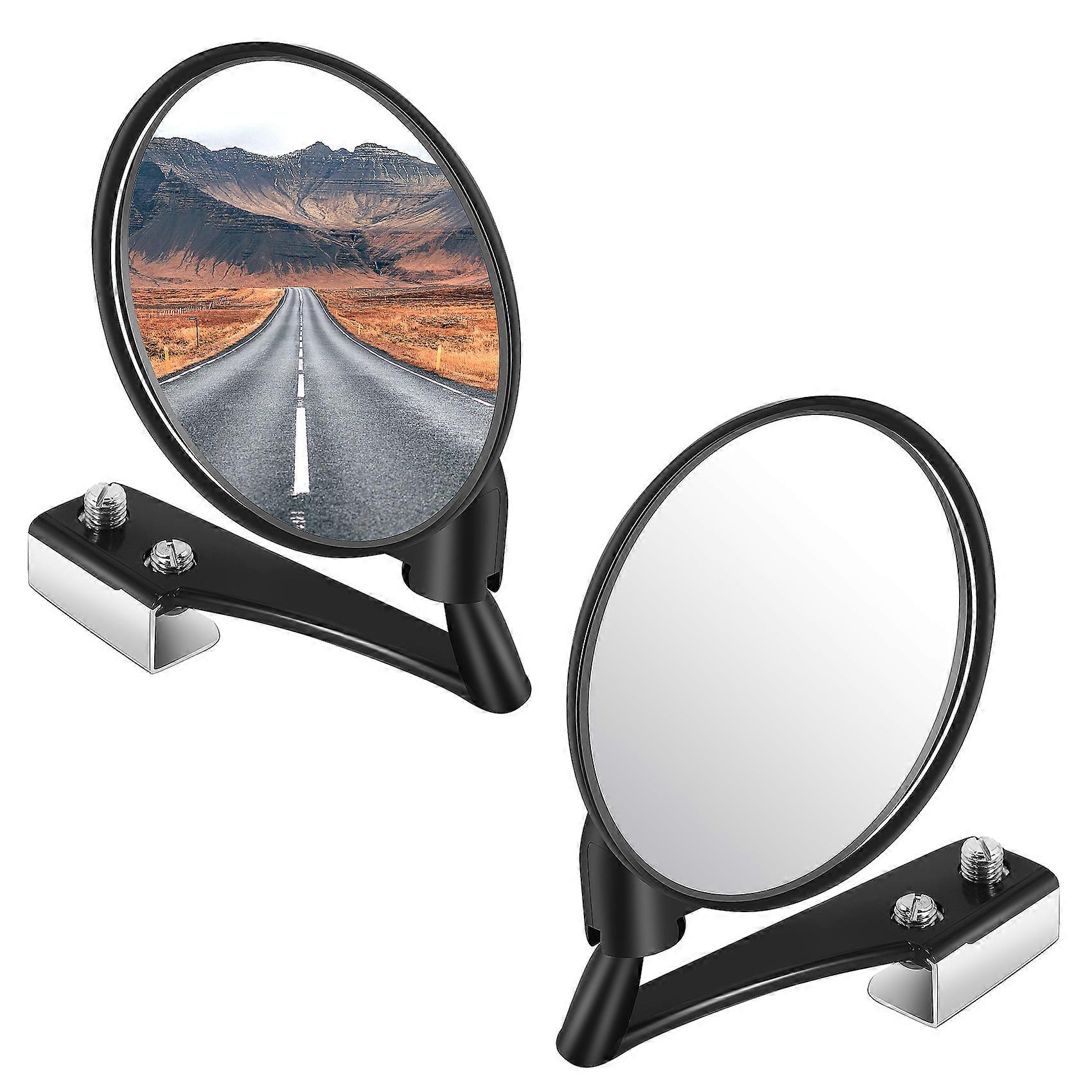 1 Set of 2 Car Blind Spot Mirrors Car Side Convex Mirror Wide Angle