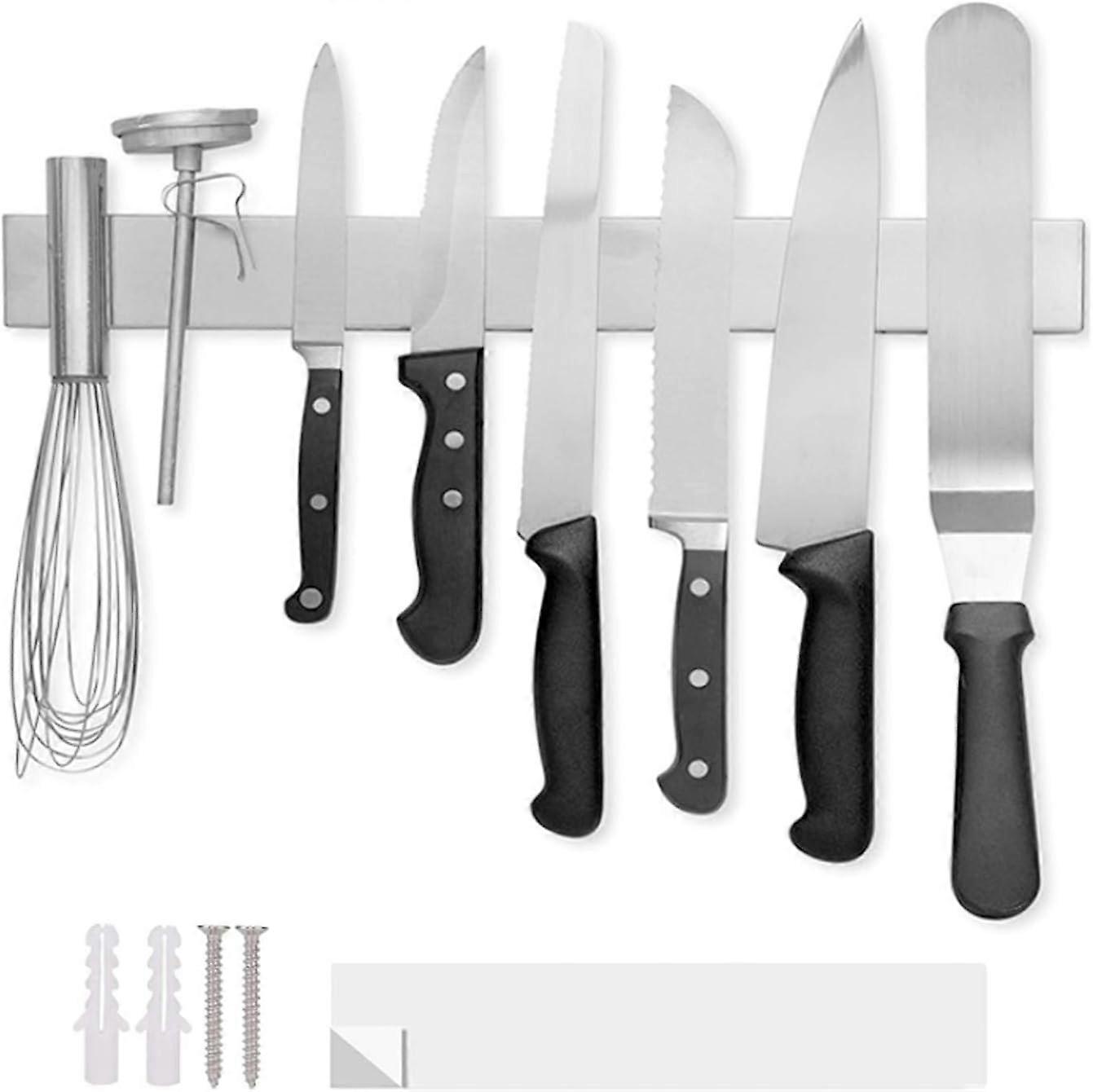 Magnetic Knife Holder, Stainless Steel, Wall Mounted, Space-Saving