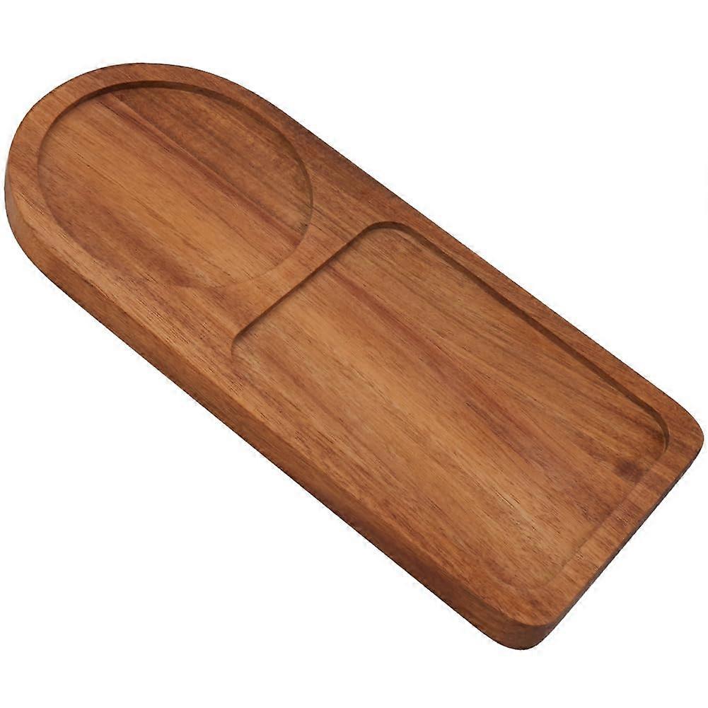Tea Serving Tray for Tea Kitchen Storage in Coconut Brown