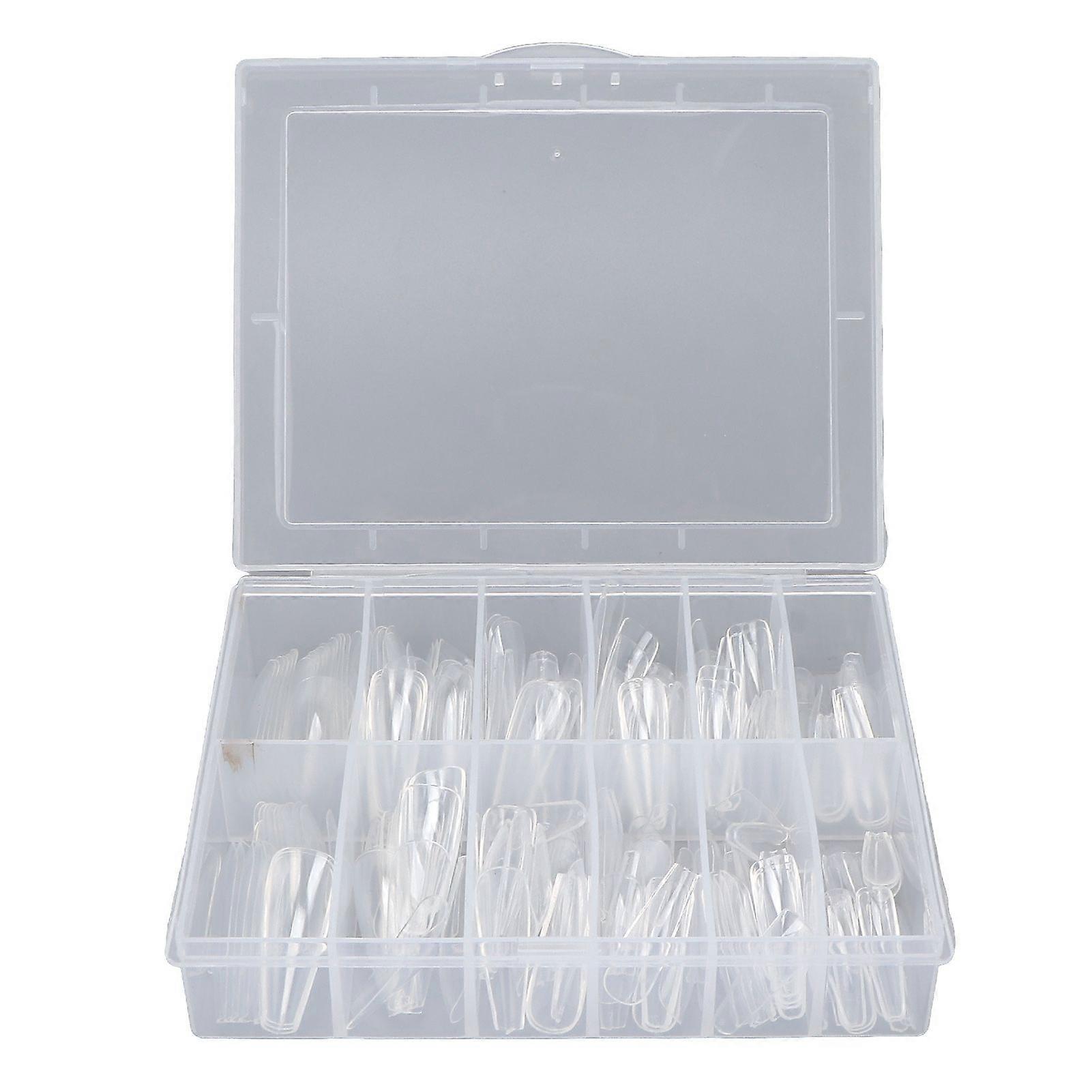 240pcs Ultra Thin Transparent False Nail Extension Tips
