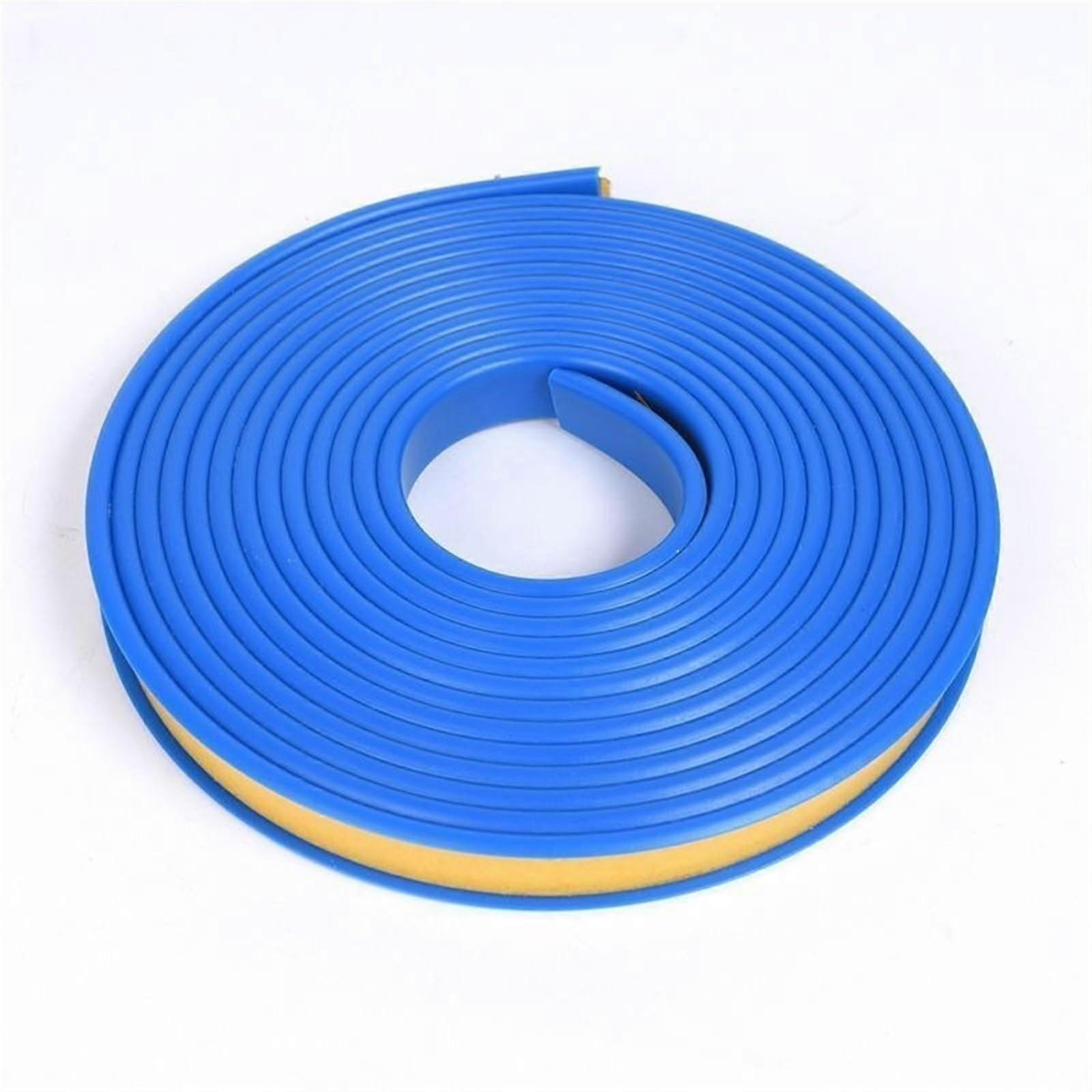 Furniture Edge Banding Self Adhesive Trim 16.4ft Soft Silica Gel Corner Guards Red Blue 16mm for Cabinet Desk Protection