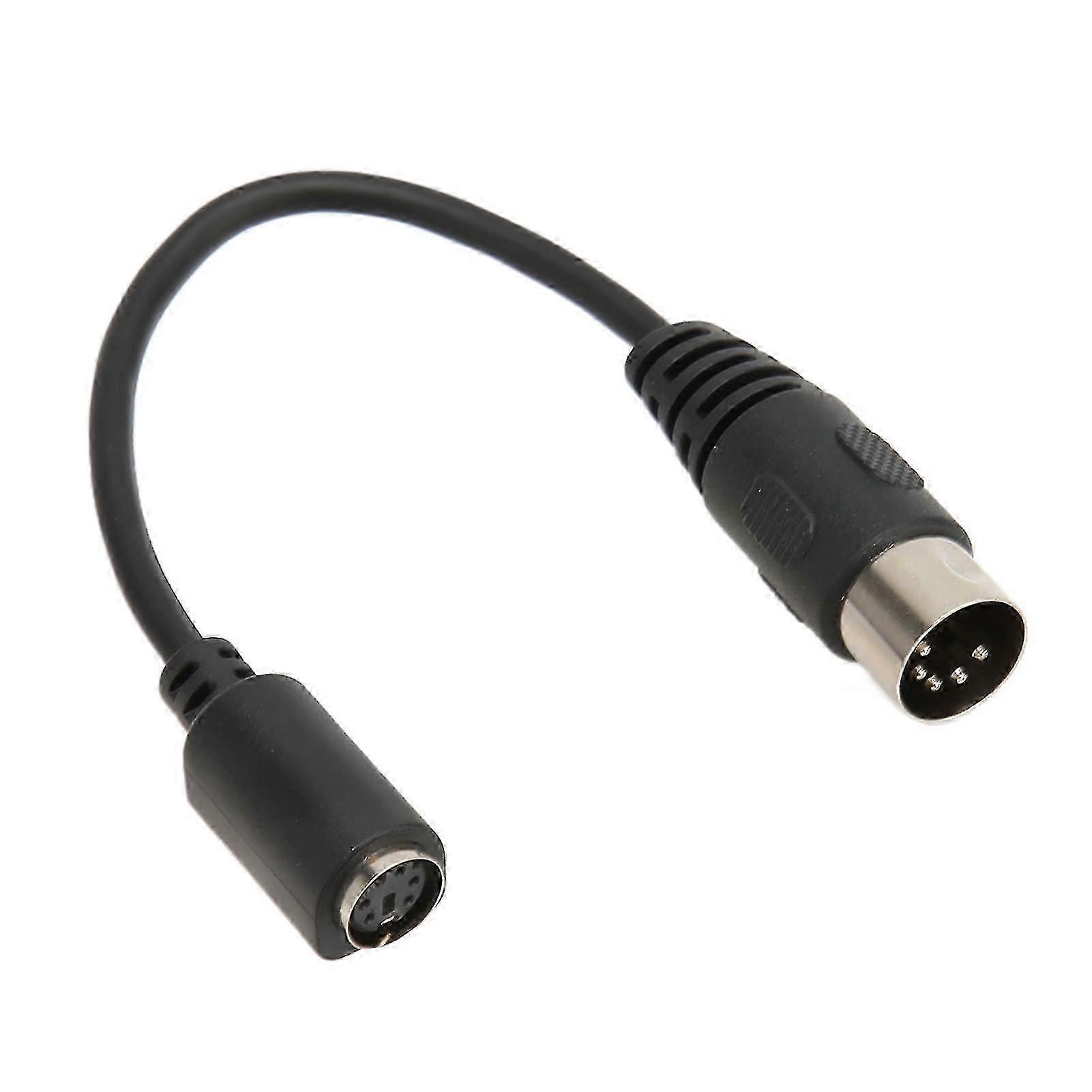 DIN 5 Pin to Mini DIN 6 Pin Keyboard Mouse Converter Cable for PS2