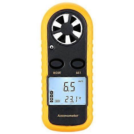 Digital anemometer The anemometer can measure wind speed and temperature without battery delivery
