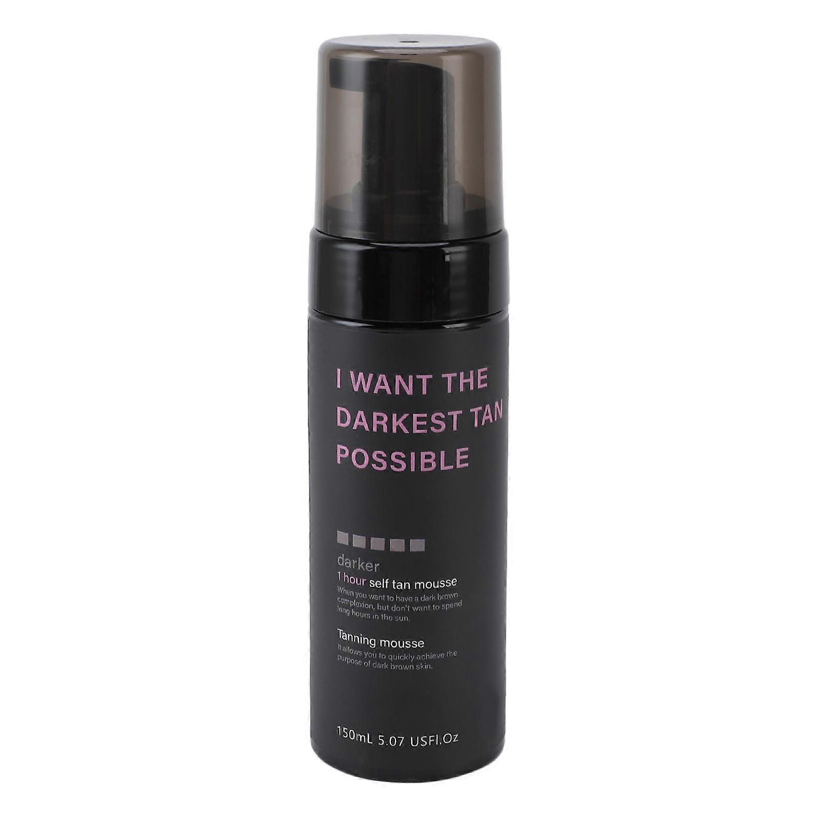 150ml Dark Self Tanning Foam Enriched with Argan Oil Even Tone Self Tanner Mousse for Wheat Skin