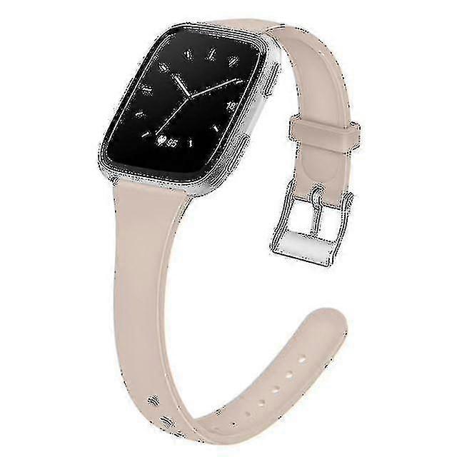 Replacement Silicone Strap For Fitbit Versa (5.5-6.7 Inch) - Khaki