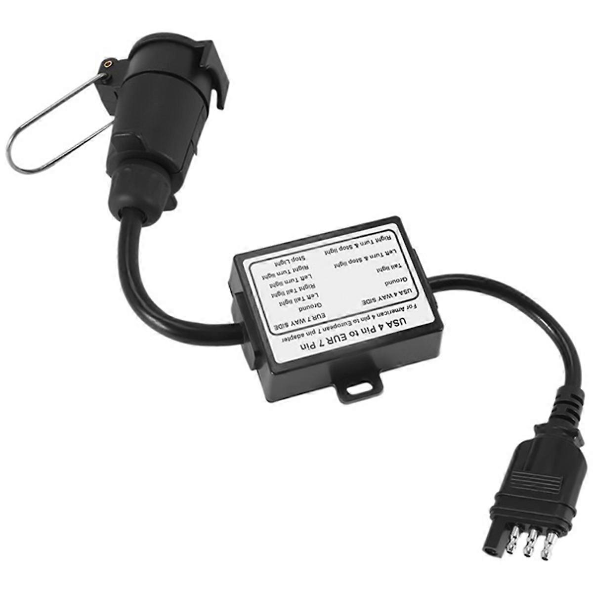 EUA para Europa Conversor de Luz de Reboque 4 Way Flat Socket