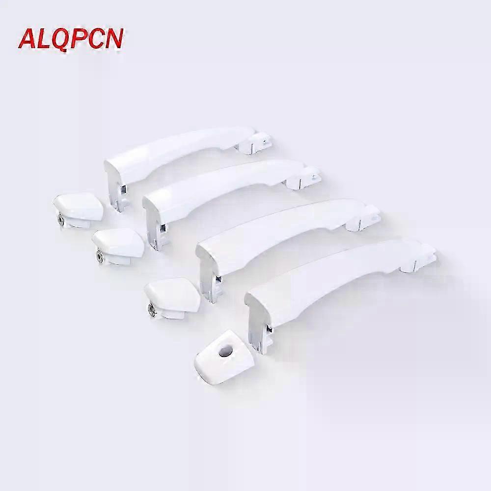 Applies To For Nissan Navara D23 Np300 2015-2020 Front Rear Door Outer Handle Left Right White 80610-4jk0a, 80640-4ja0b