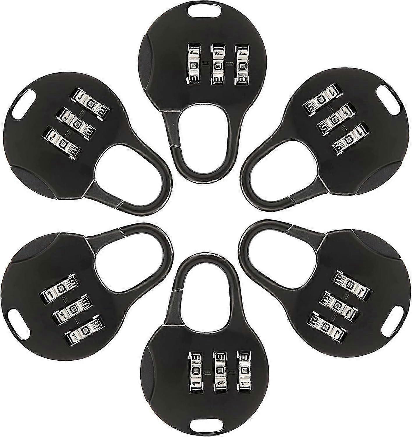 6 Pieces Mini 3-Digit Combination Lock, Mini 3-Digit Combination Padlock, Mini
