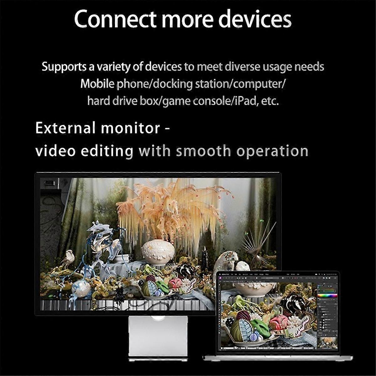 For 4 40Gbps Cable 8K60Hz USB4 PD240W for 15 1M