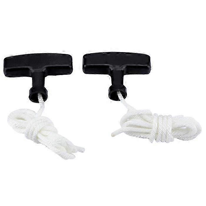 Zerodis Recoil Pull Handle 2pcs Lawn Mower Recoil Pull Start Handle 1.5m Cord Rope -cdsx