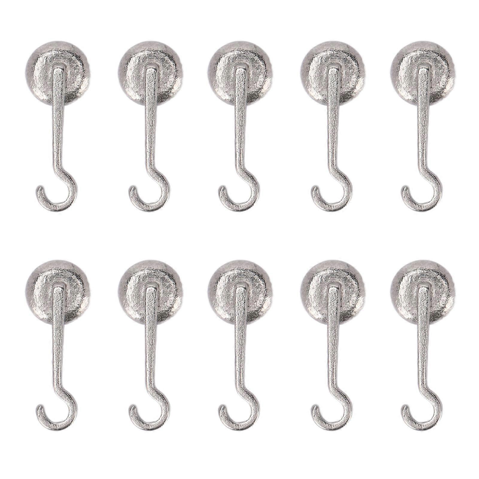 10pcs Left Buttons Traction Hooks Bonding Round Base Multi Function Dental Orthodontic Lingual Button