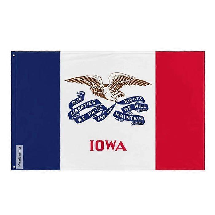 Flag - Iowa - 96 x 144 cm - Polyester - Double-sided print - Metal eyelets